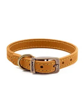 Timberwolf Leather Collar - Mustard | By Ancol