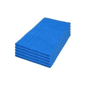 14" x 28" Blue Medium Duty Floor Scrubbing Pads - Case of 5