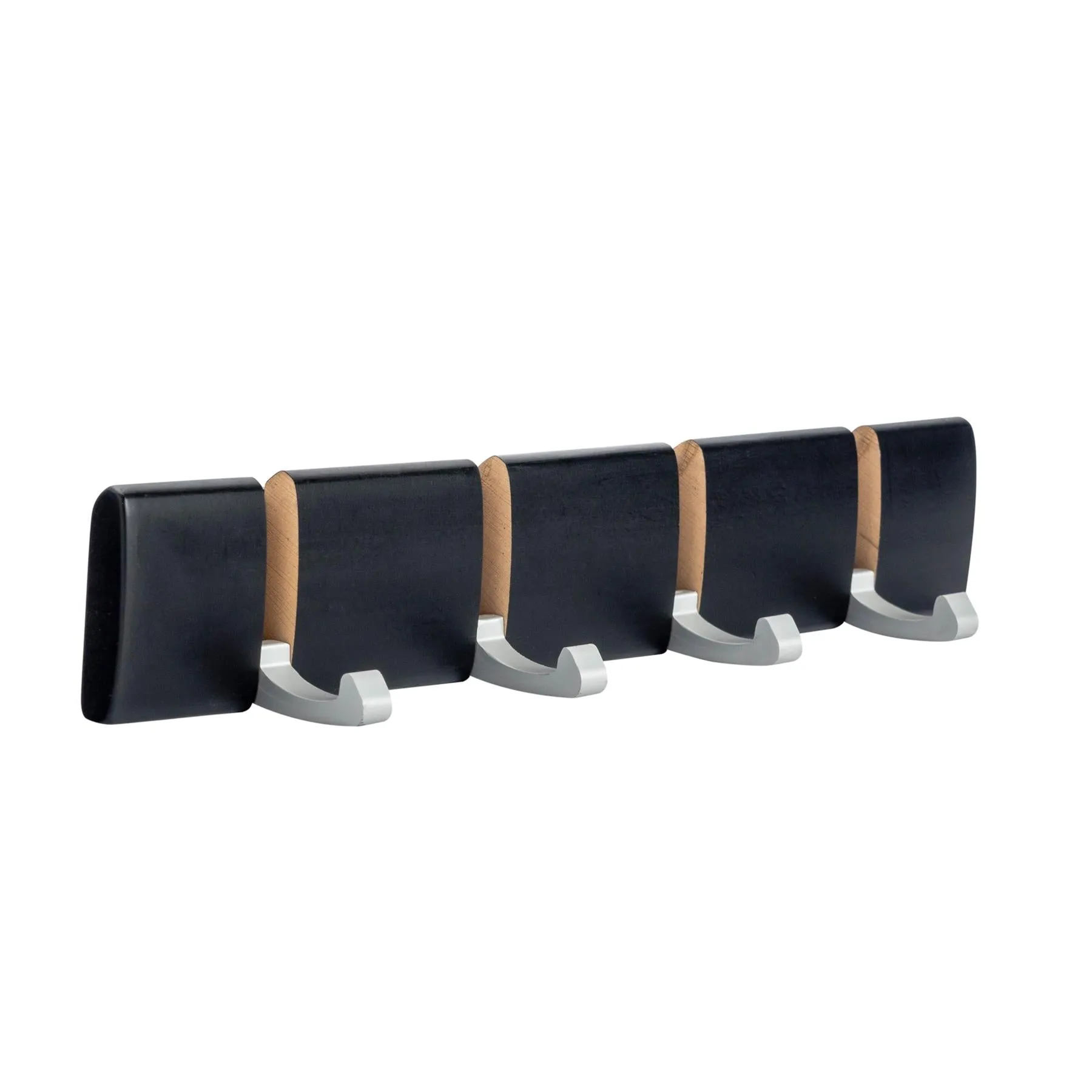 4 Hook Wooden Wall-Mounted Coat Rack - By Harbour Housewares