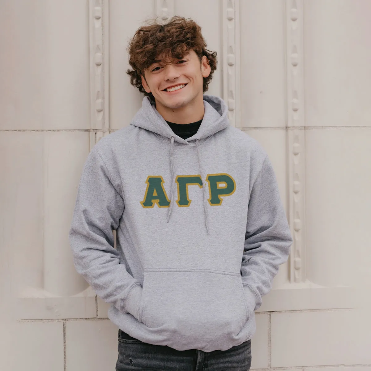 AGR Greek Letter Graphic Hoodie