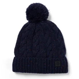 Aran Cable Knit Beanie - Blue by Failsworth