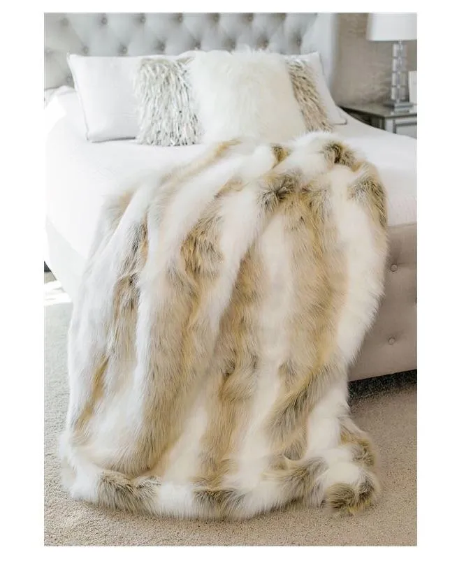 Arctic Fox Faux Fur Throw by Fabulous Furs | Limited Edition