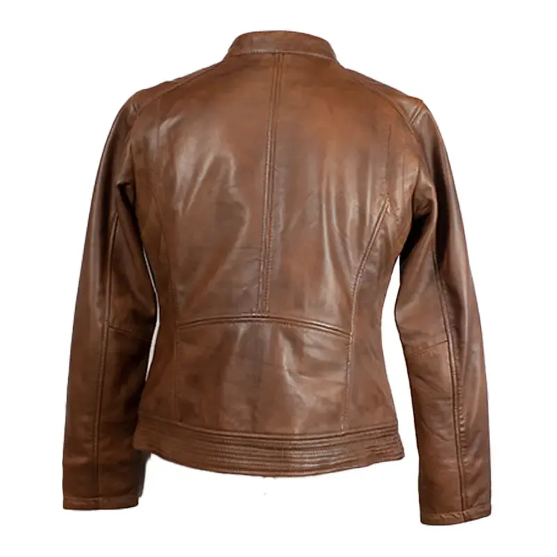 BOL Women's Waxed Sheep Leather Jacket