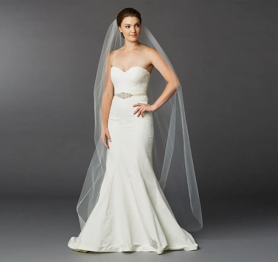 Chapel or Floor Length Bridal Veil