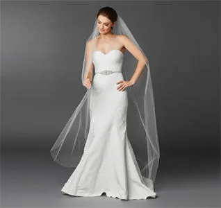 Chapel or Floor Length Bridal Veil