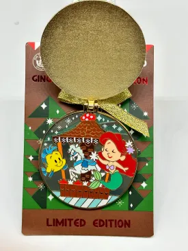 Christmas Beach Club Ariel Ornament Pin