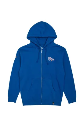 Dandadan Momo Escape Zip Up Hoodie- Royal Blue