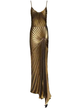 Dazed Dress Floor Length Metallic