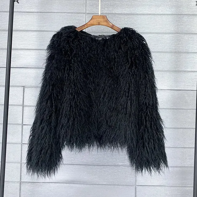 Fuzzy Faux Fur Short Coat - Final Sale