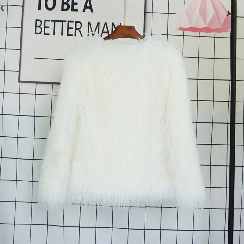 Fuzzy Faux Fur Short Coat - Final Sale