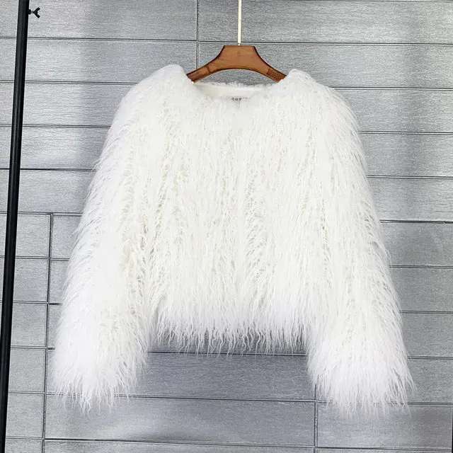 Fuzzy Faux Fur Short Coat - Final Sale