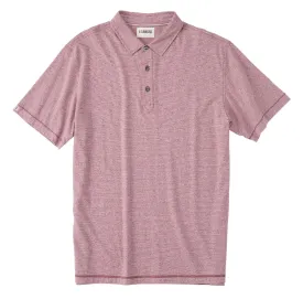 Knotwood Marled Yarn Dyed Striped Knit Polo