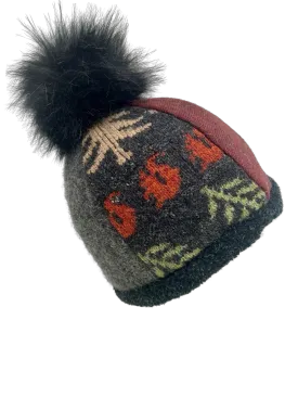 One of a Kind Pom Pom Hat 173