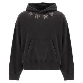 Palm Angels statement monogram hooded sweatshirt