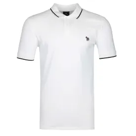 Paul Smith Zeb Badge Slim Fit Polo Shirt in White