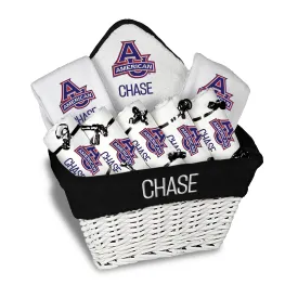 Personalized American University Eagles Large Basket - 9 Items