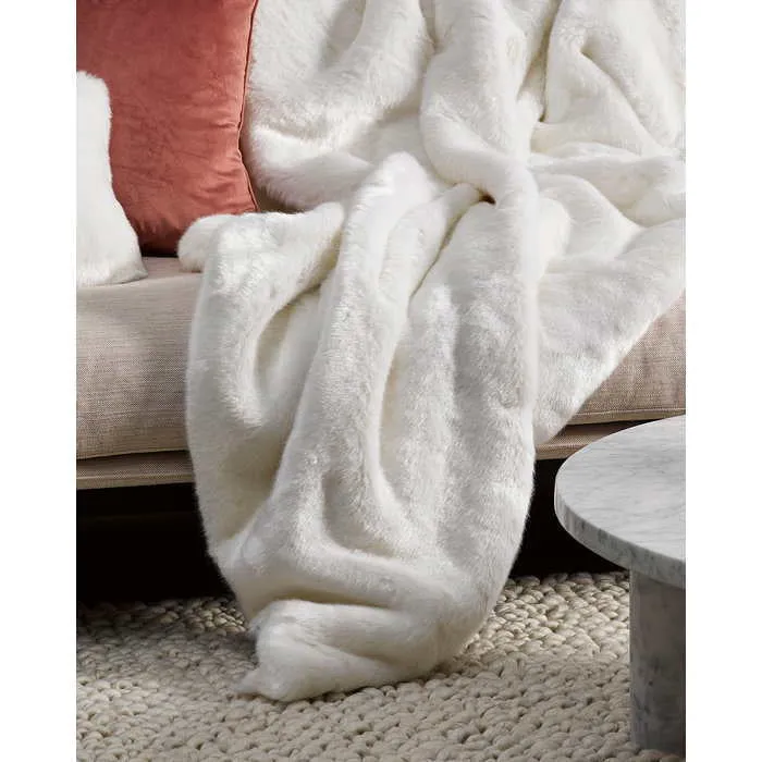 Polar  Bear Throw (Faux Fur)