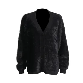 Pre Order:  Faux Fur Loose Knit Sweater