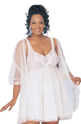 Shirley of Hollywood XX3595 Babydoll White