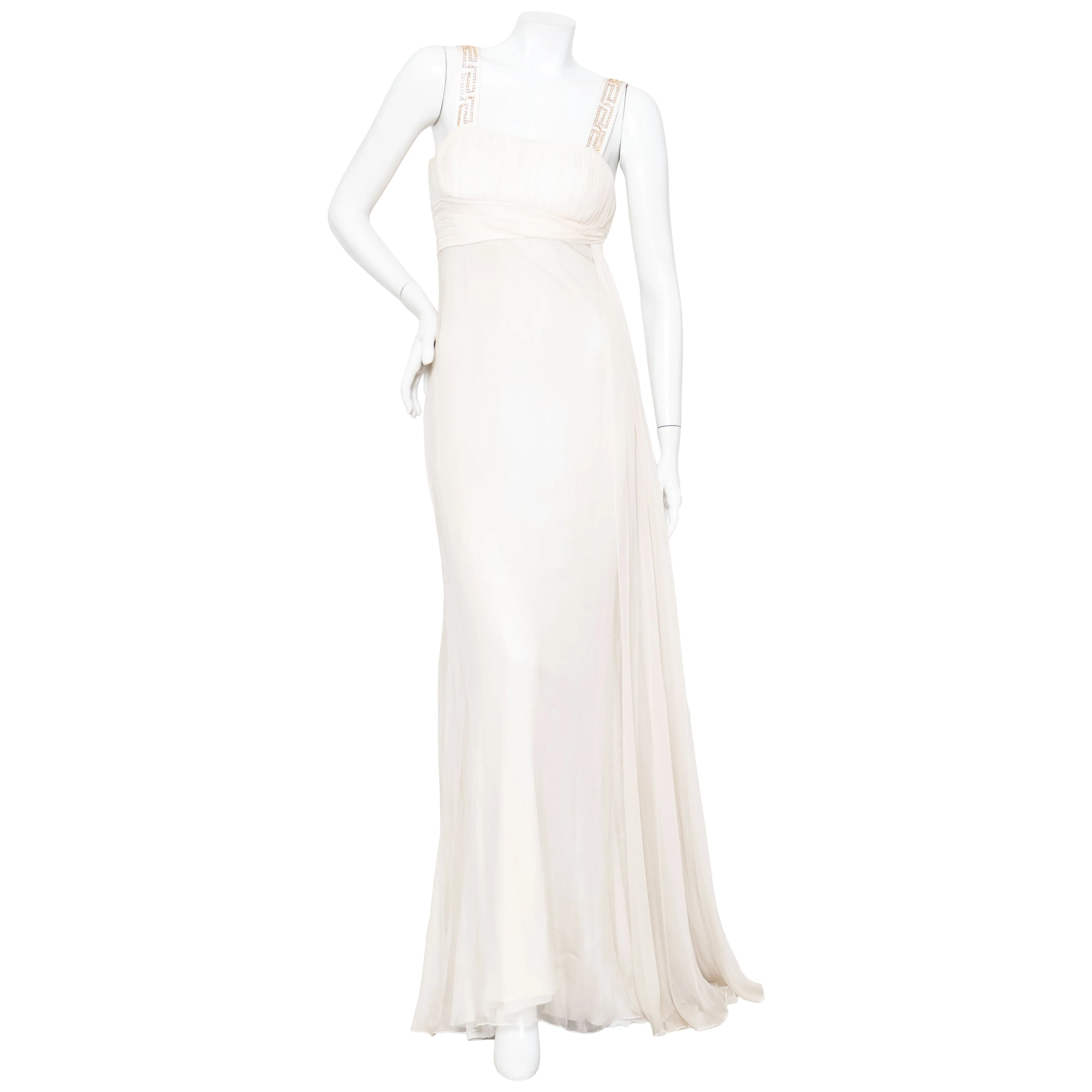 Silk Goddess Crystal Meander Gown