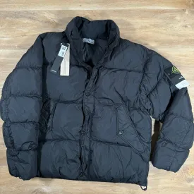 Stone Island Crinkle Reps-NY Down Jacket in Black