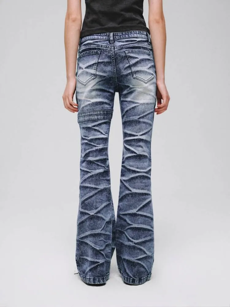 Stretch bootcut jeans【s0000008381】