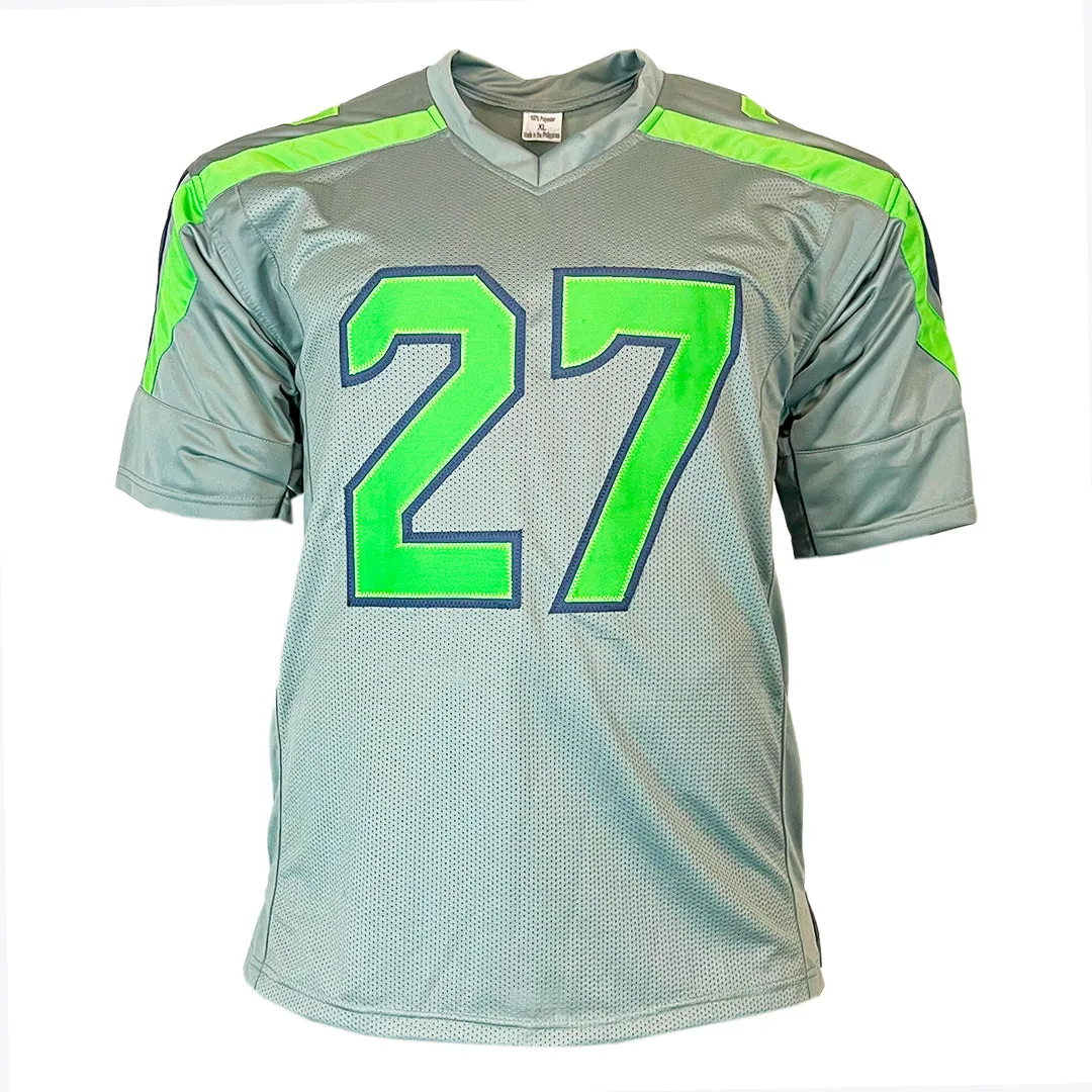 Tariq Woolen Signed Seattle Grey Football Jersey (JSA)