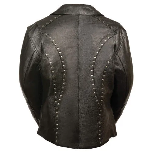 Women's Leather Motorcycle Jacket