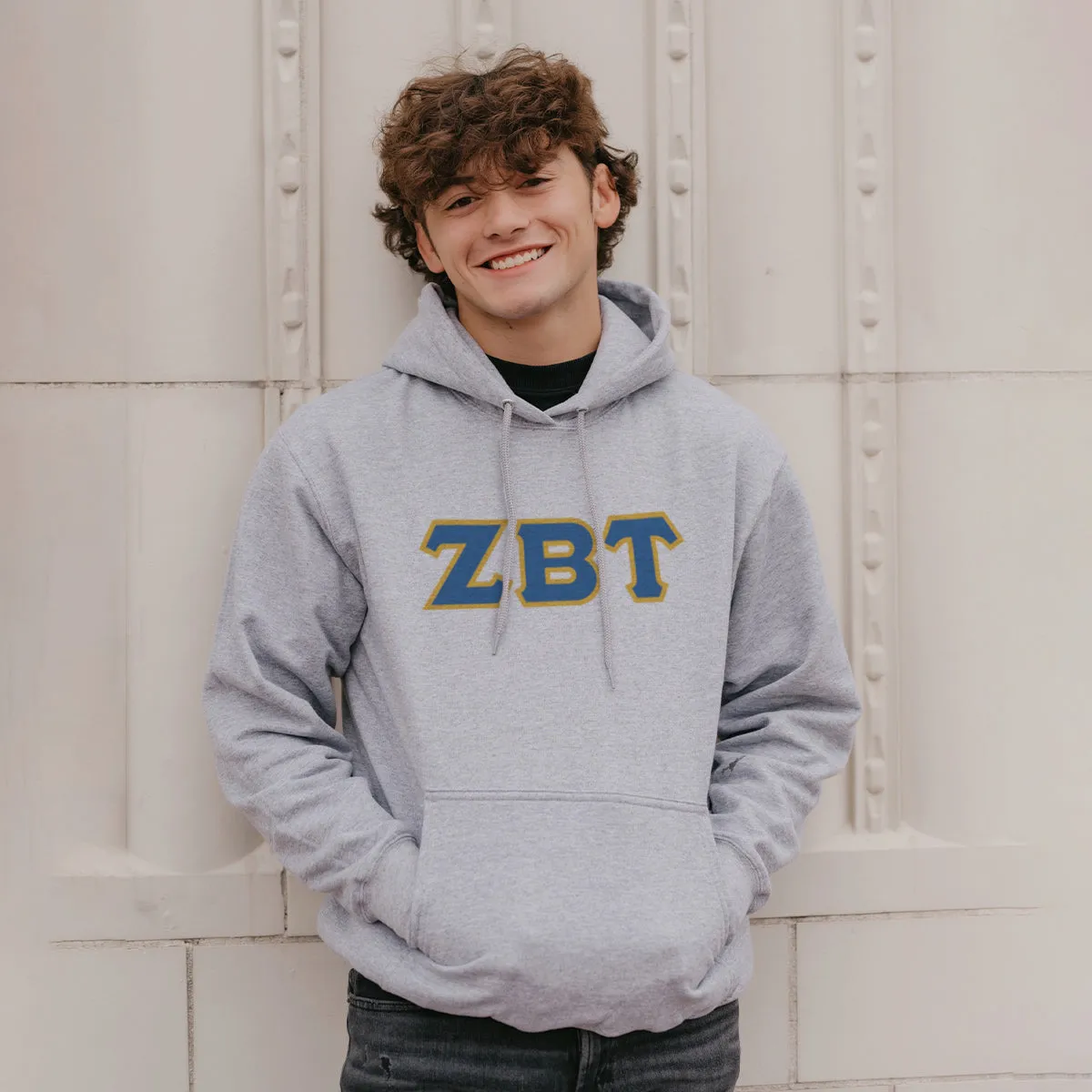 ZBT Greek Letter Graphic Hoodie